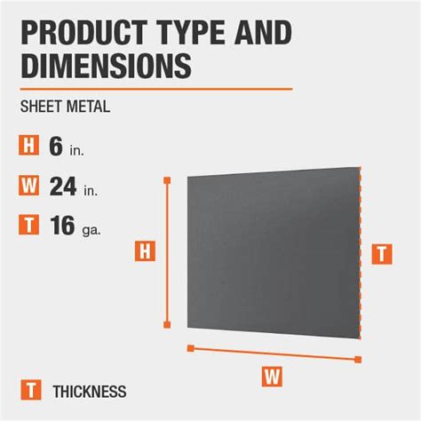 24 in. x 24 in. 16-gauge plain sheet metal|24 gauge sheet metal specifications.